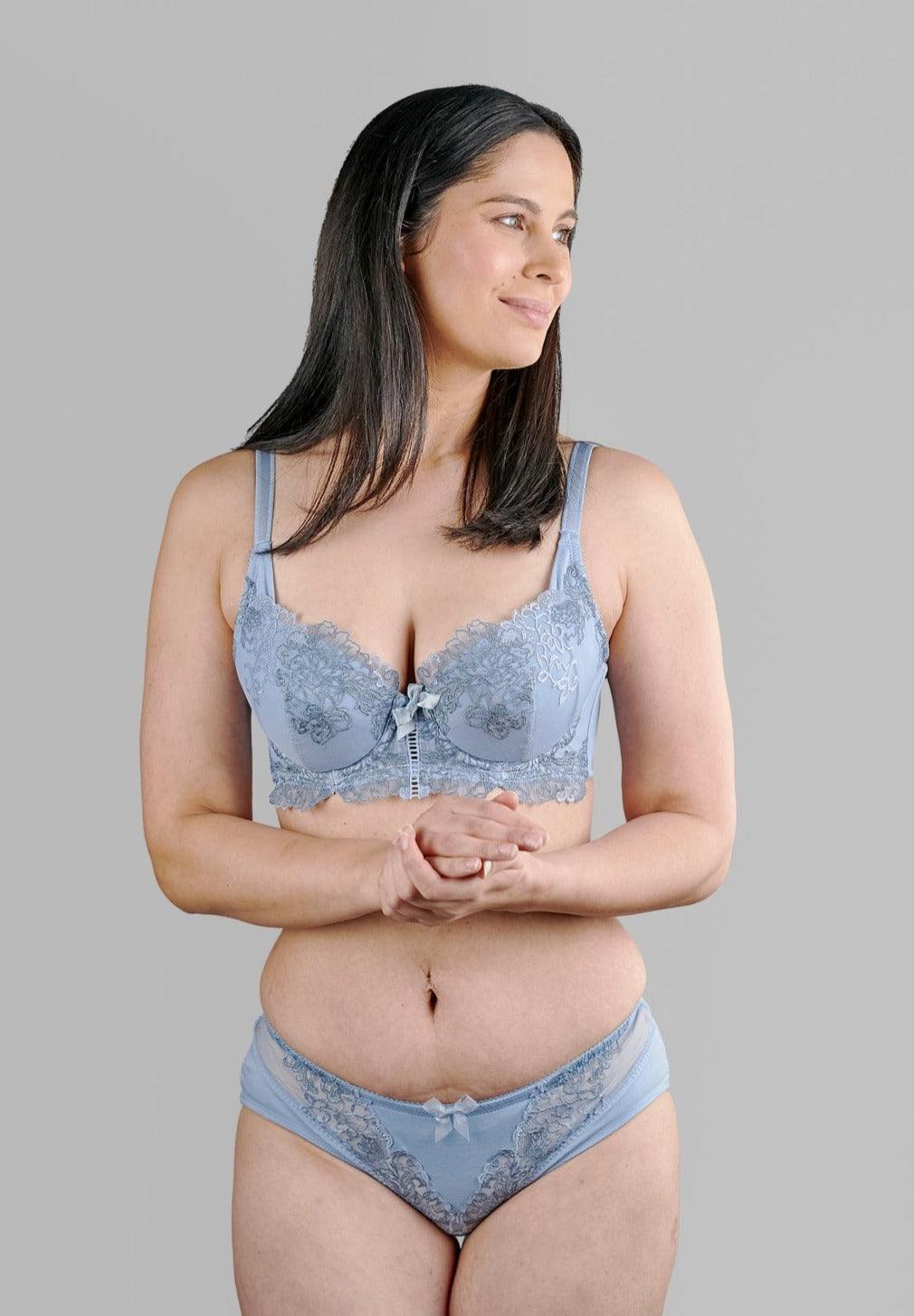 Ashley Embroidery Silk & Organic Cotton Supportive Bra-1