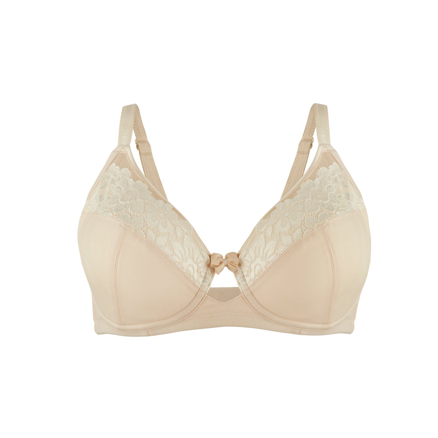 Rosie - Silk & Organic Cotton Lace Full Cup Wireless Bra-5